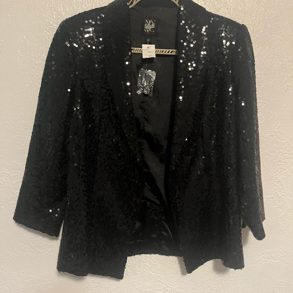 Black Sequins Blazer